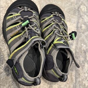 KEEN Kids' Black and Yellow Outdoor Sandals